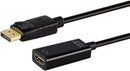 LinkQnet DisplayPort 4K Male to HDMI Female Adaptor Black-2