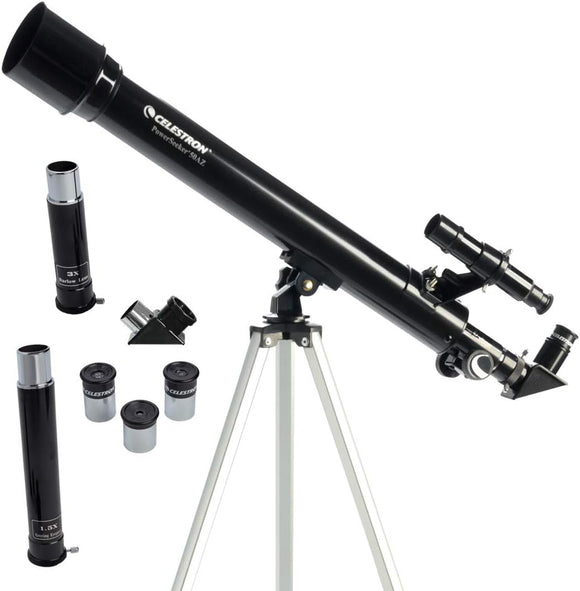Celestron 50AZ Powerseeker Telescope - Lightweight 50mm Refractor, Portable Grab-and-Go Design