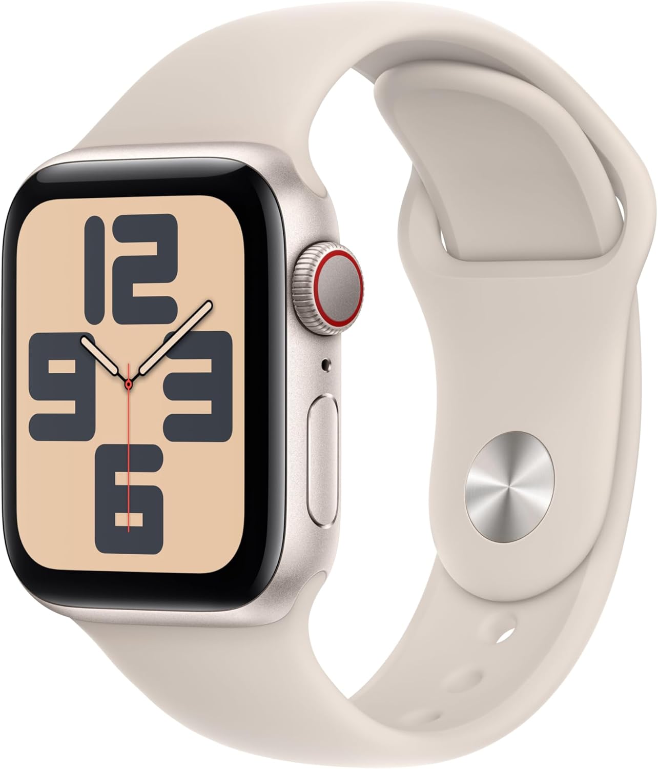 Apple Watch SE (1st Gen) GPS + Cellular 40mm Aluminum Starlight Case + Starlight Strap