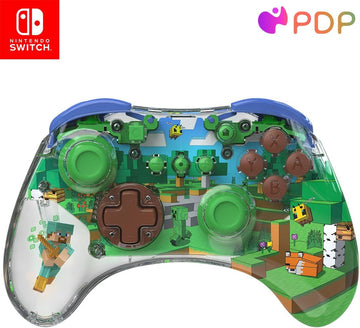 PDP REALMz Wireless Controller - MINECRAFT FOREST NSW -  Pre-Owned - Like New