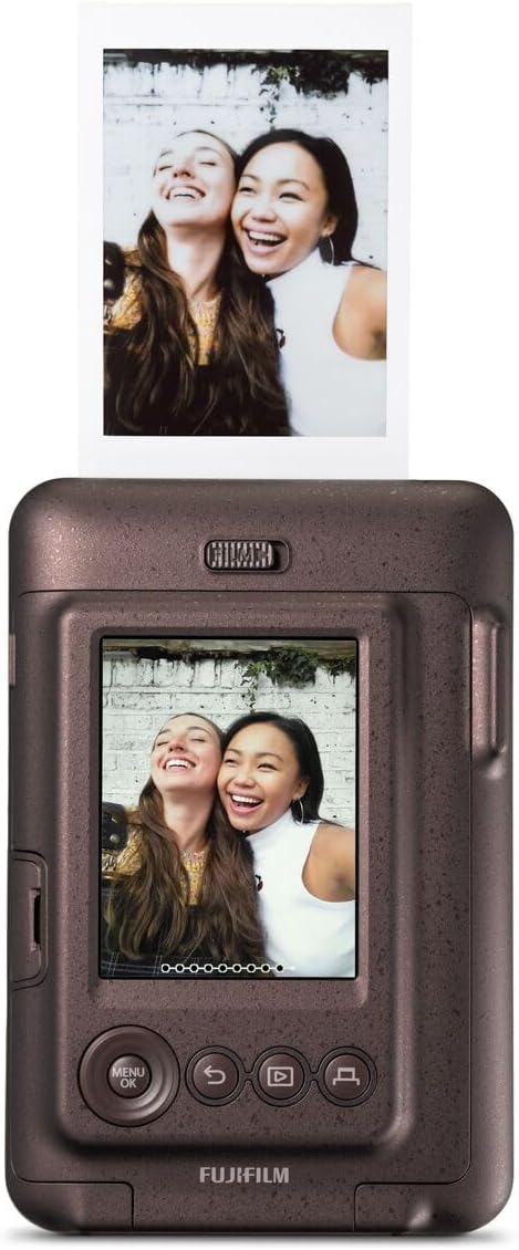 instax Fujifilm Mini LiPlay Hybrid Instant Print Camera Deep Bronze