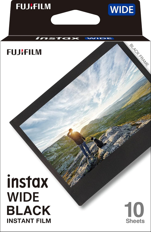 instax Fujifilm instax Wide Black Frame Instant Film 10 Sheets - Damaged Packaging